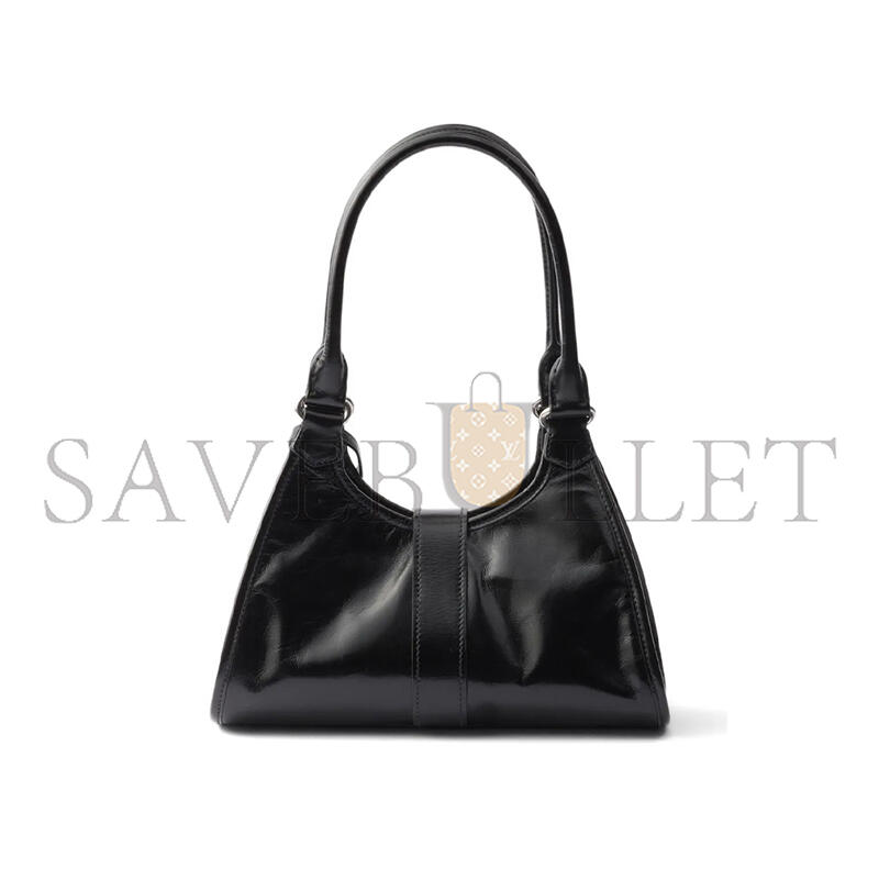 Pra*a mini push-button leather handbag 1bg580 (26*18*12cm)